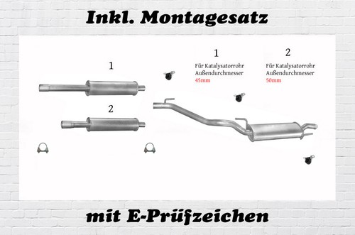 Auspuffanlage golf iii - auspuffanlage, vw