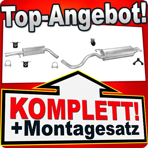 Auspuff für golf 1 - 4, iv
