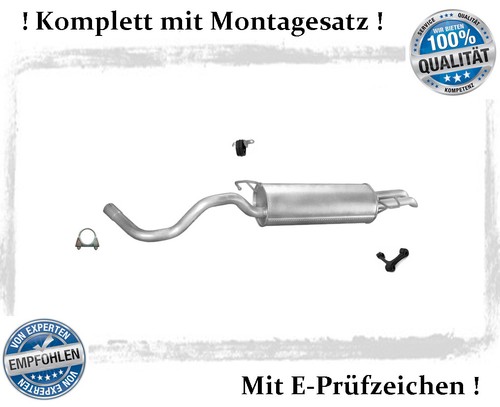 Endschalldämpfer für golf - vw,