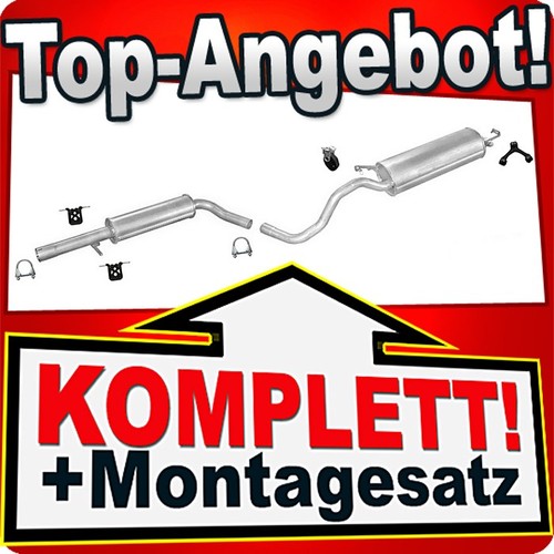 Komplette auspuffanlage - auspuffanlage, ab