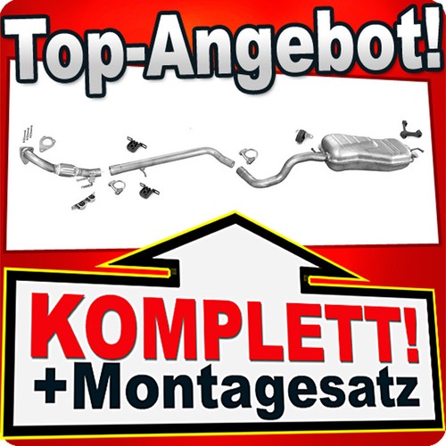 Auspuff für golf - iv, &