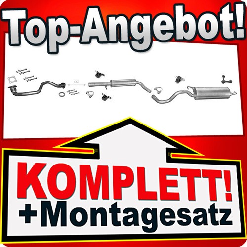 Auspuff für golf 1 - vw, 4